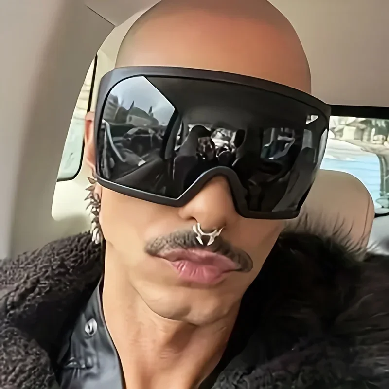 Sunglasses Uv400 - Nowe, duże okulary przeciwsłoneczne dla mężczyzn,