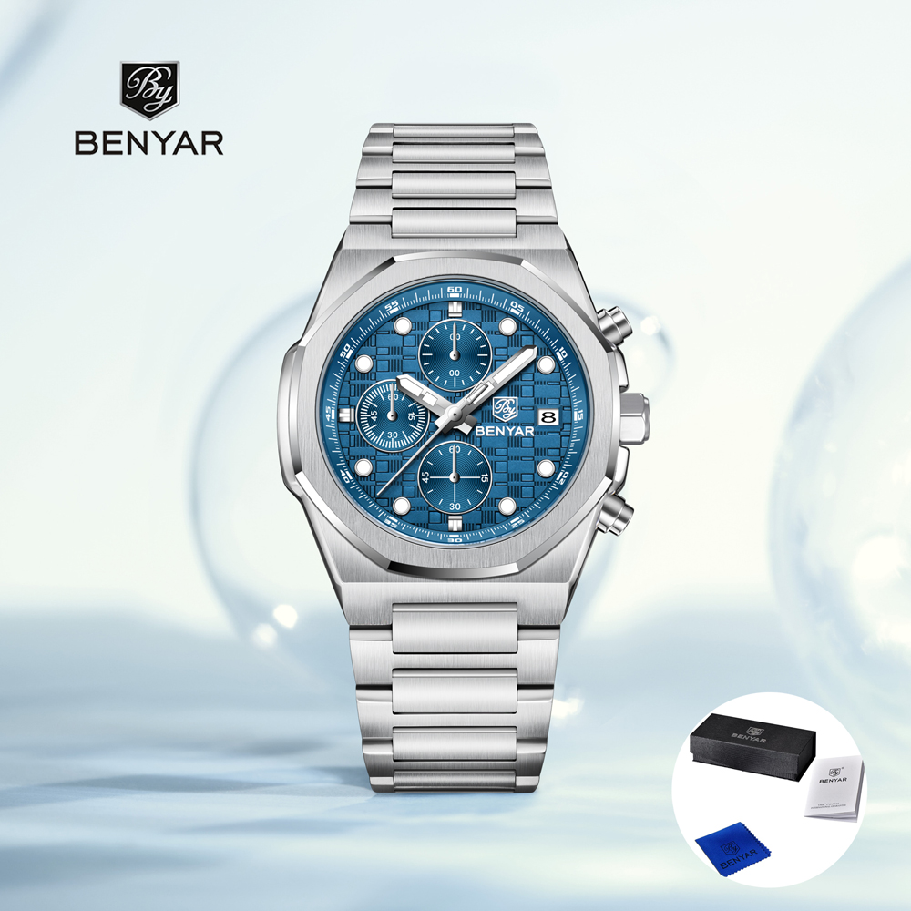 Luxury Watch Men - 2025 Nowe męskie zegarki BENYAR Najlepsze