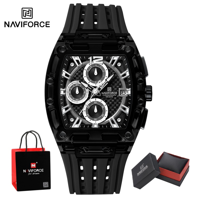 Luxury Watch Men - Zegarek męski NAVIFORCE 5ATM Wodoodporny Kwarcowy