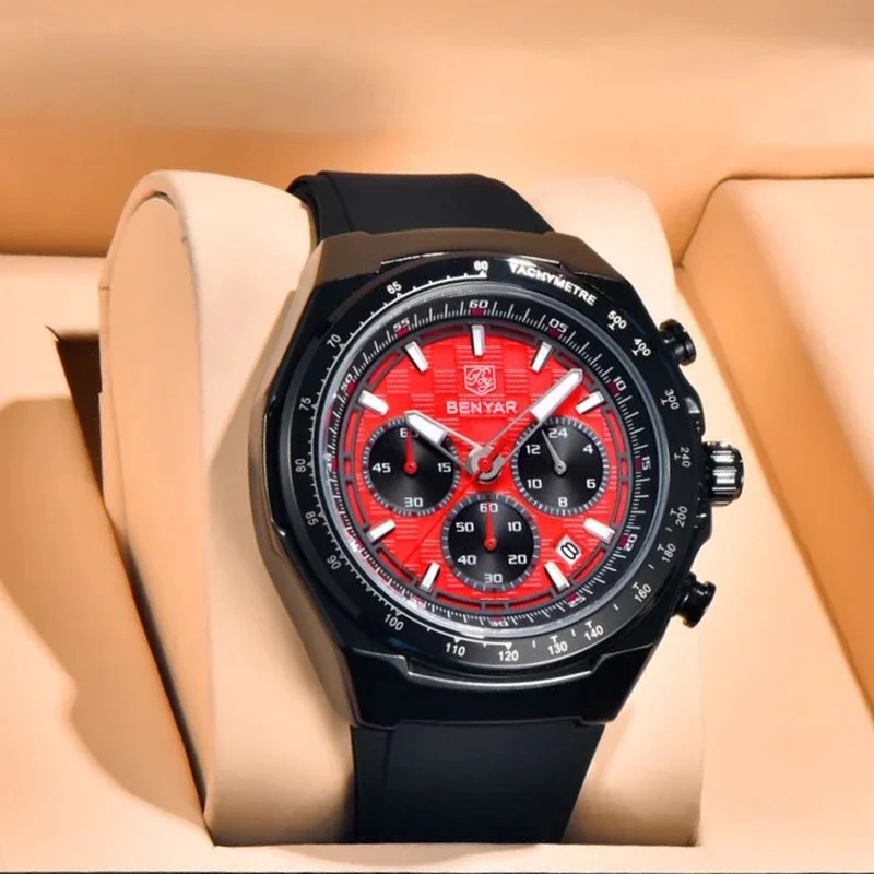 Luxury Watch Men - BENYAR 5215 – elegancki męski zegarek