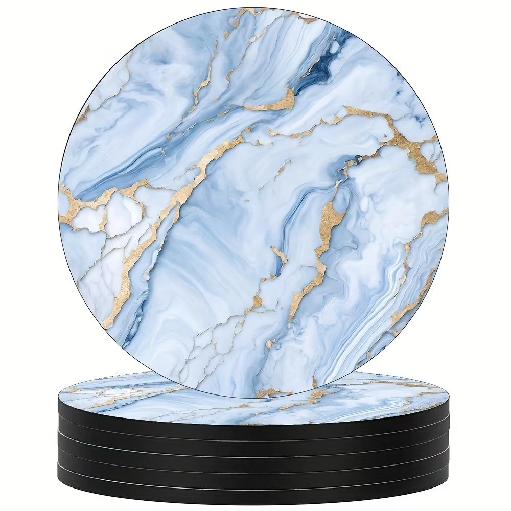 Zestaw 6 sztuk 4-calowych podk – Marble Coaster Set recenzja i cena
