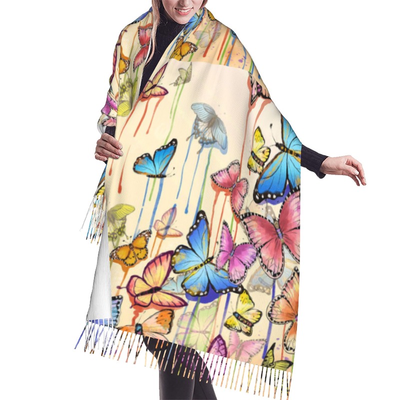 Retro Zimowy Szal Kaszmirowy z – Cashmere Scarf recenzja i cena